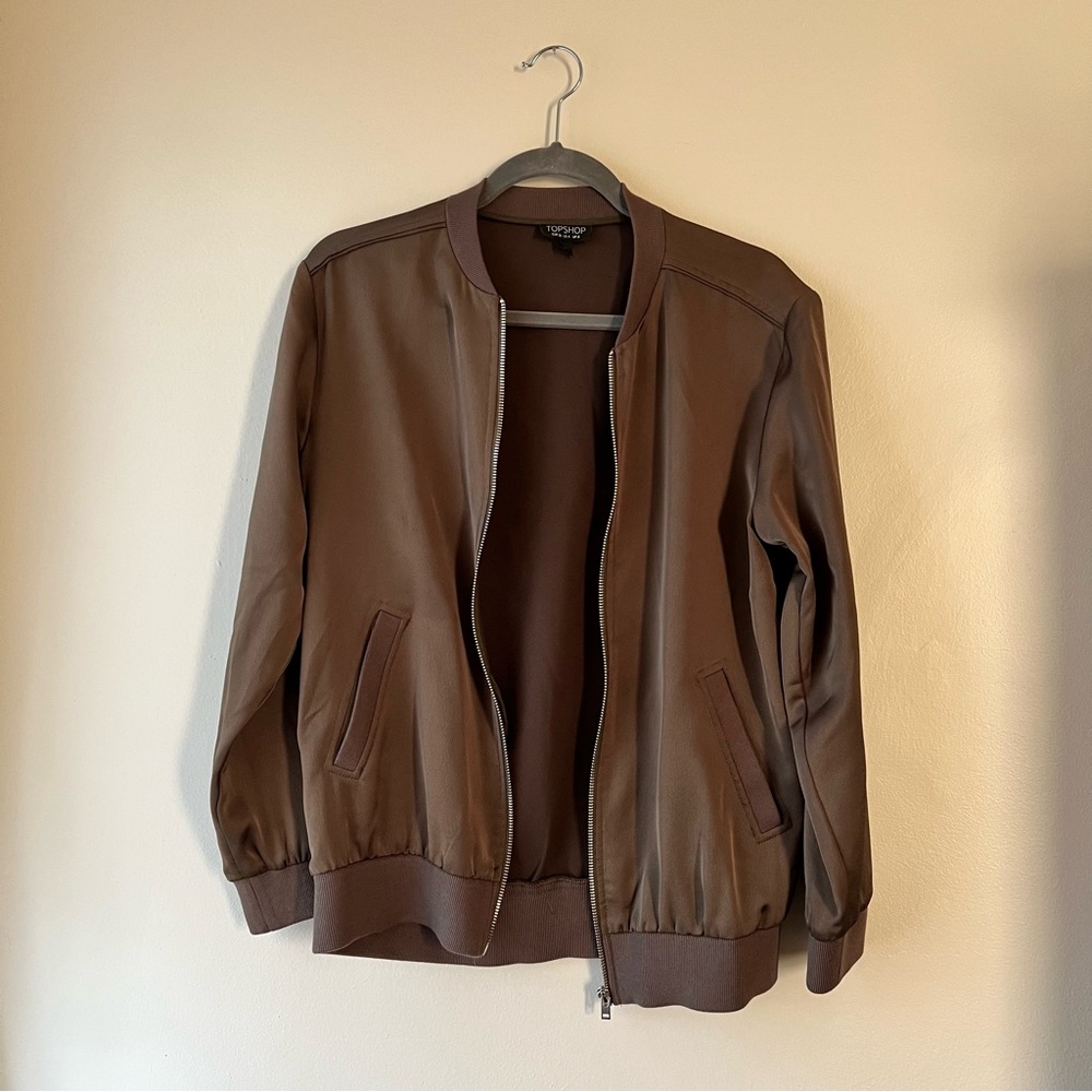Olive Satin Jacket